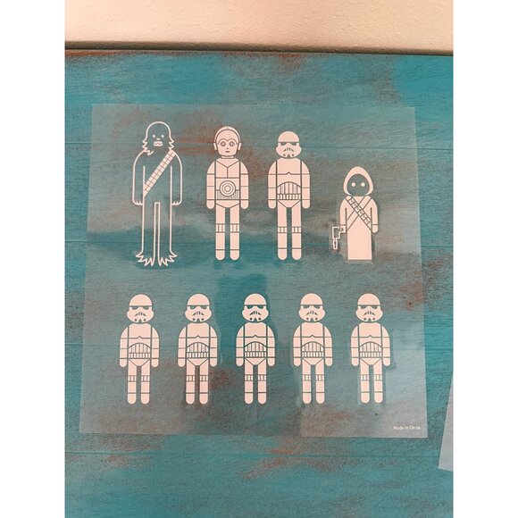 Star Wars Family Car Decals Set With Iconic Characters - Picture 5 of 8